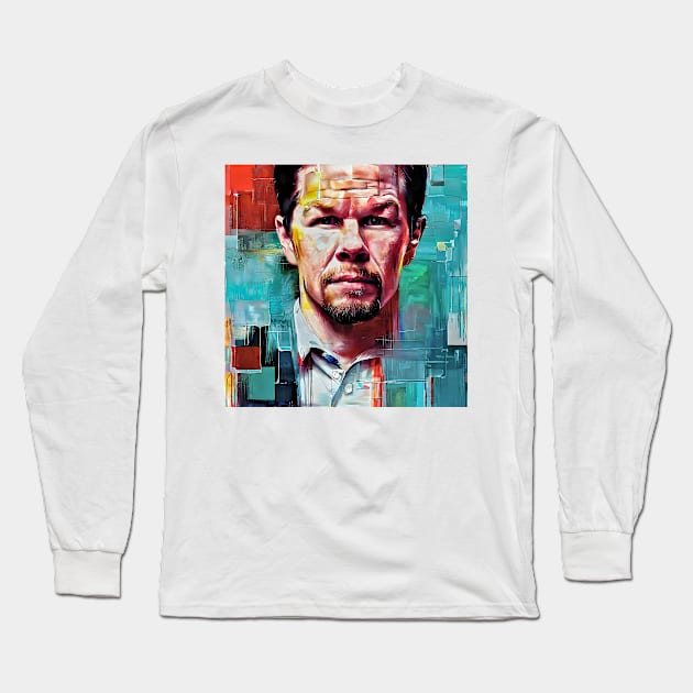 colorful sketch of Mark Long Sleeve T-Shirt by bogfl